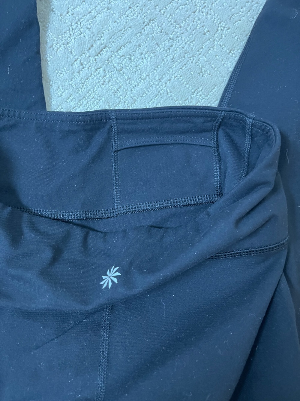 Athleta Black Workout Capris -Active Leggings women’s size S - Picture 4 of 4